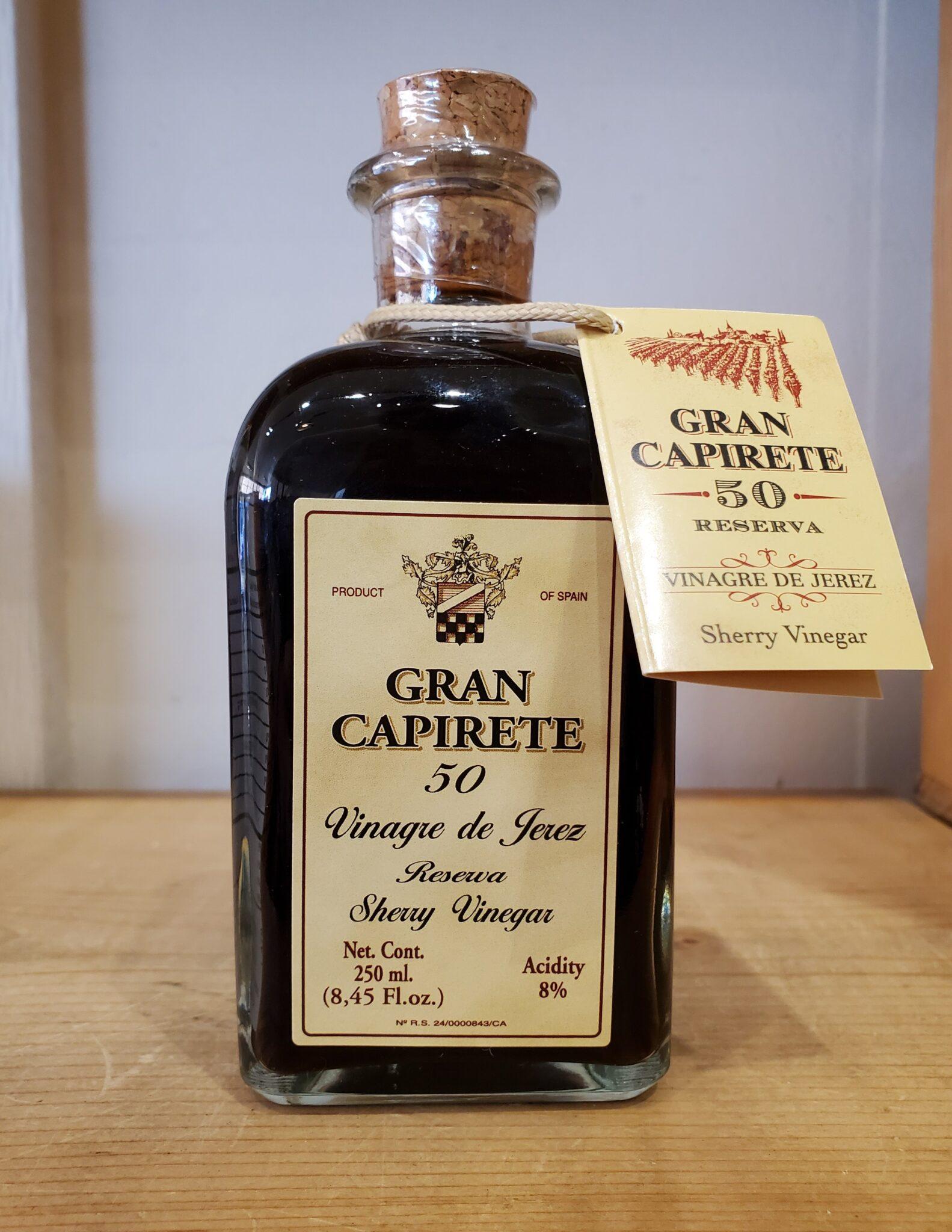 Sherry Vinegar (50 years old) Gran Capirete McLeans Specialty Foods