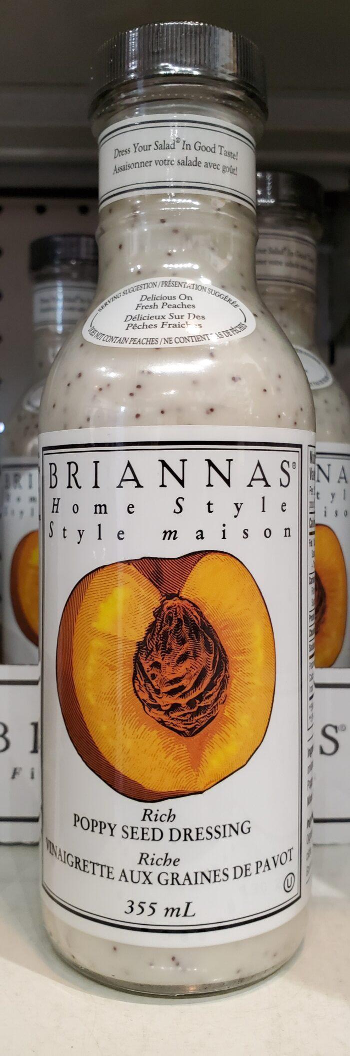 Poppy Seed Dressing Briannas McLeans Specialty Foods